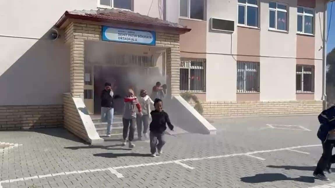 Okulumuzda Yangın Tatbikatı Gerçekleştirildi